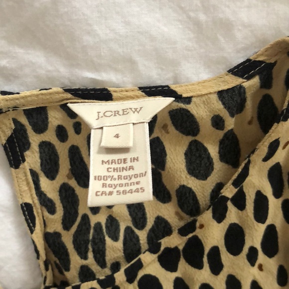 J.Crew Factory Leopard print blouse. Size 4 - Picture 4 of 5